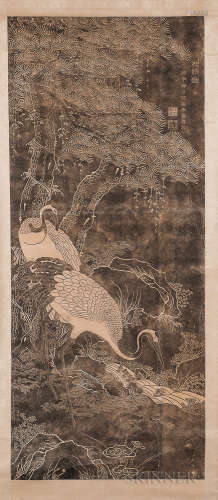 Hanging Scroll Rubbing 立轴 - 拓片