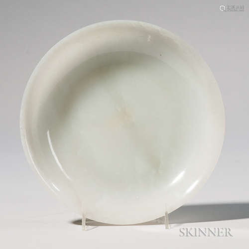 Nephrite Jade Plate 和田玉雕盘