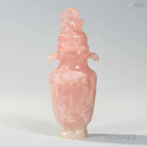 Rose Quartz Covered Urn 玫瑰石英瓮