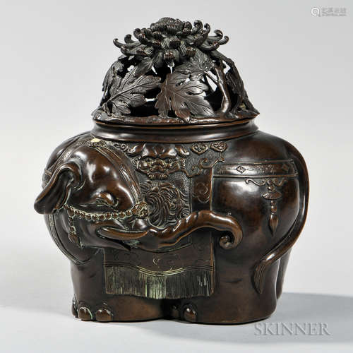 Bronze Covered Censer 铜香炉