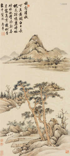 张鹏翀（1688～1745） 林壑清秋 立轴 设色纸本