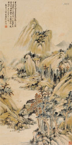 樊浩霖（1885～1962） 庚午（1930）年作 秋山图 镜片 设色纸本