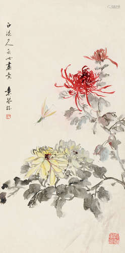 袁琴孙（1902～1971） 秋意浓 镜片 设色纸本