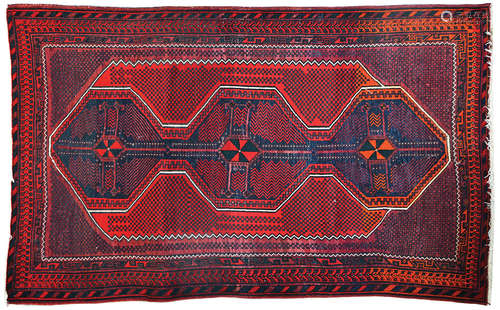 AN OLD HAMADAN PERSIAN RUG