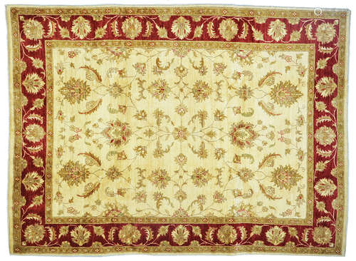 AN AFGHAN ZIEGLER PATTERN RUG