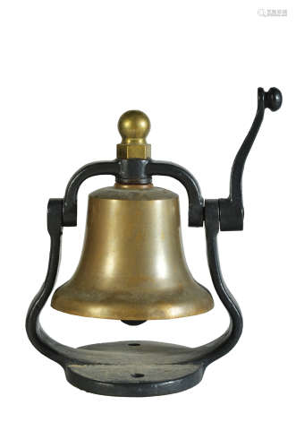 A metal and bronze school/ fire bell