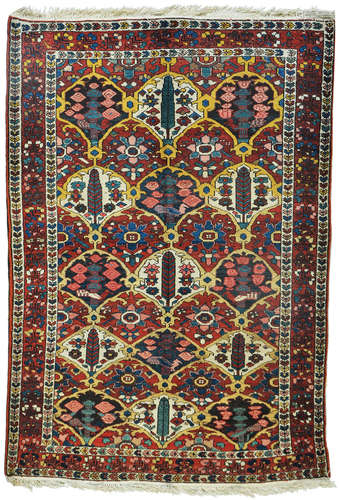 AN OLD PERSIAN BAKHTIAR RUG