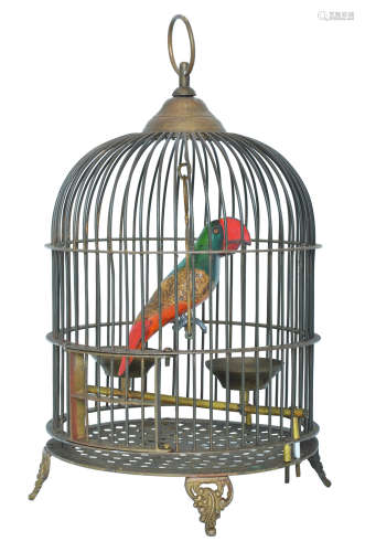 An old Indian brass cage