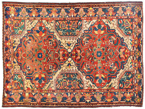 AN OLD PERSIAN BAKHTIAR RUG