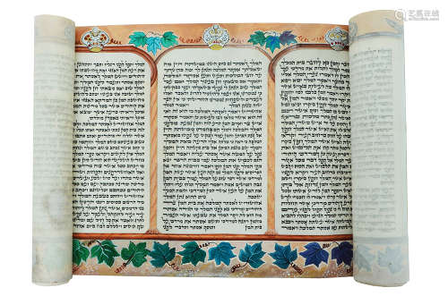 AN ILLUMINATED ESTHER SCROLL MEGILLAH