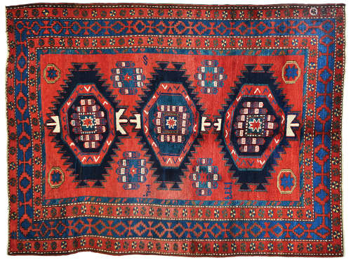 AN OLD CAUCASIAN RUG