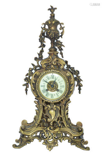 A FRENCH FIREPLACE CLOCK