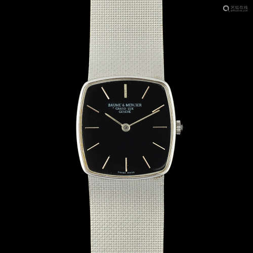 BAUME & MERCIER 18K WHITE GOLD WRISTWATCH