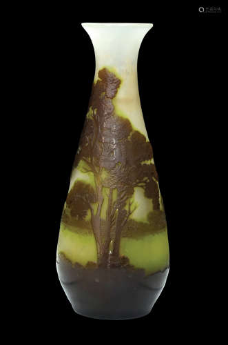 A GALLE CAMEO GLASS VASE