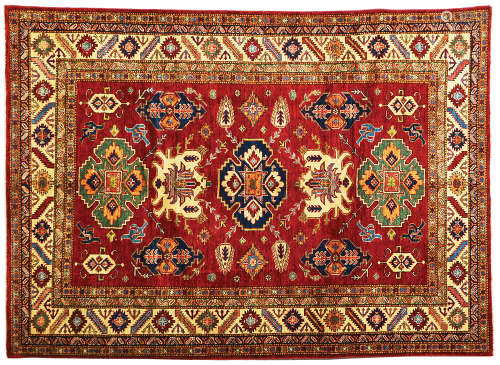 A CAUCASIAN SHIRVAN KAZAK PATTERN RUG