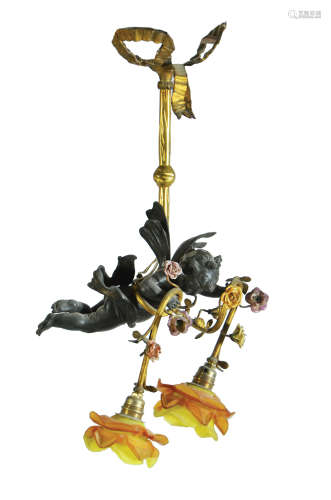 A ROCOCO STYLE HANGING LAMP
