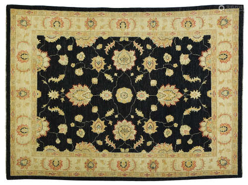 AN AFGHAN ZIEGLER PATTERN RUG