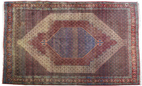 AN OLD LARGE PERSIAN BIJAR RUG