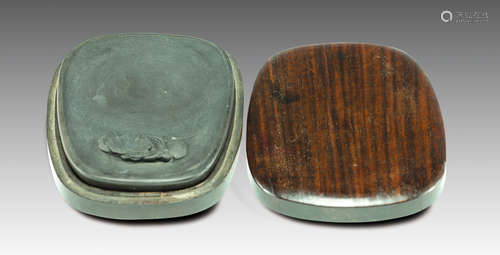 Rose Wood Inkstone, Mid-Qing Dynasty