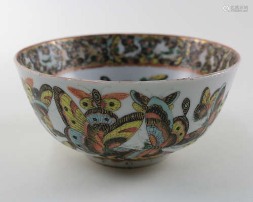 GUANGCAI BUTTERFLIES PATTERN BOWL