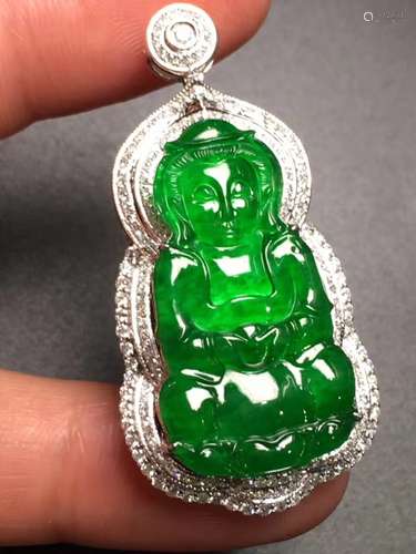 A JADEITE PENDANT