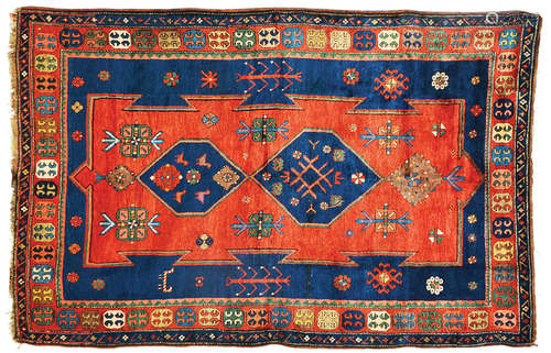 AN OLD CAUCASIAN RUG