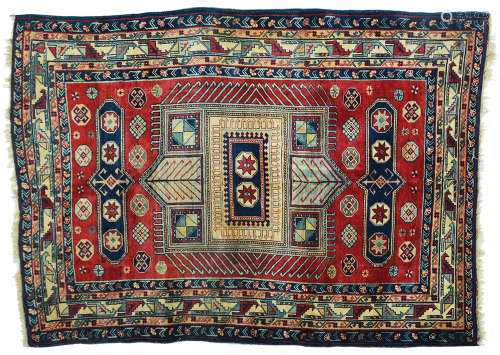 AN OLD CAUCASIAN SHIRVAN MARASALI RUG