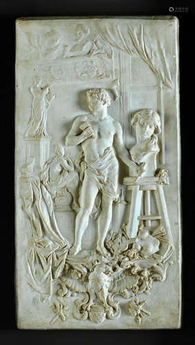 A CAST PLASTER RELIEF OF ’THE SCULPTOR’