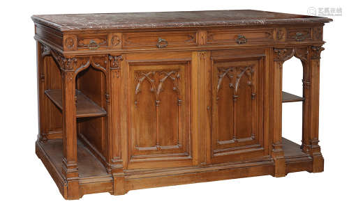 A FRENCH NEO-GOTHIC CABINET