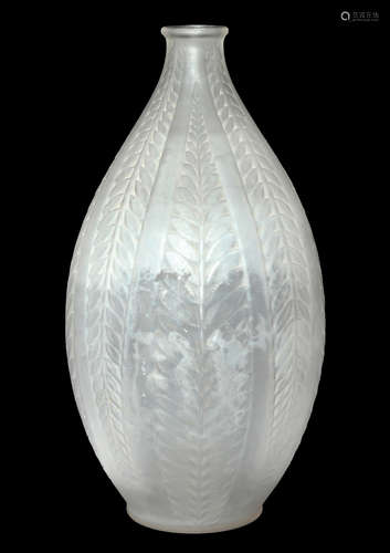 LALIQUE GLASS ’ACACIA’ VASE