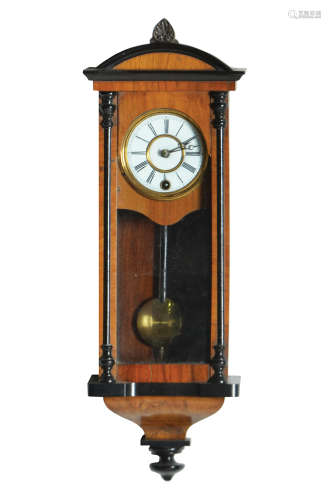 A HANGING CLOCK, PROBABLY AUSTRIAN