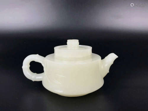 Heitian White Jade Teapot, Qing Dynasty