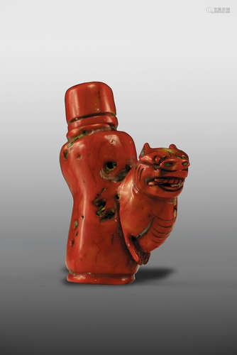 Coral Snuff Bottle