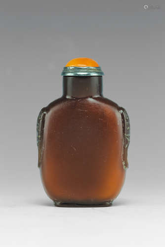 Beewax Snuff Bottle, Late-Qing Dynasty