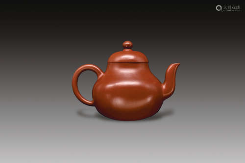 Purple Sand Teapot with Si Ting Mark, Late-Qing