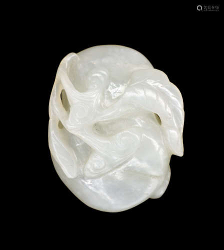 Hetian White Jade Ru-yi Pendant, Qing Dynasty