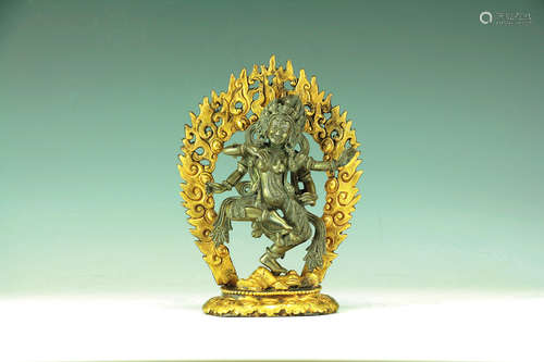 Tibetan Gilt Buddha Figure