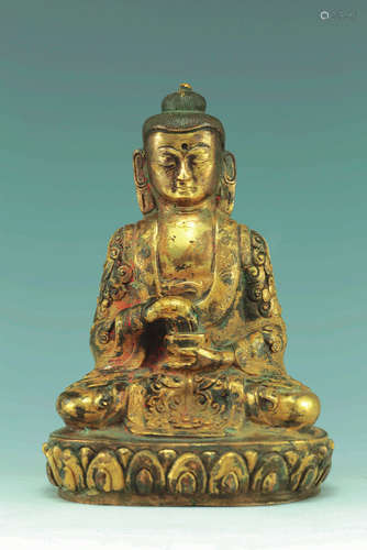 Gilt Buddha Figure