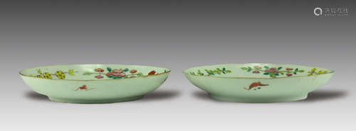 A pair of Floral Plates