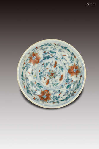 Doucai Plate, Qianlong Period