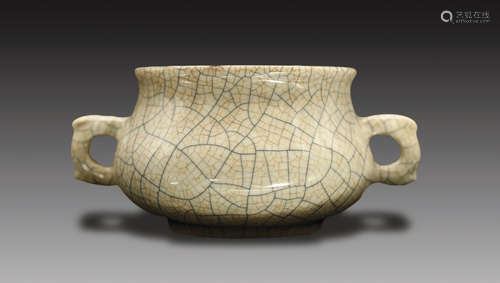 Ge Glaze Censer, Qianlong Period