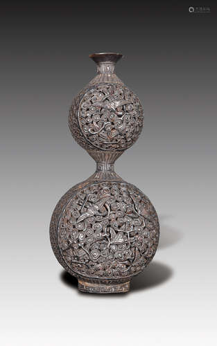 Tortoiseshell Gourd Vase, Republic of China