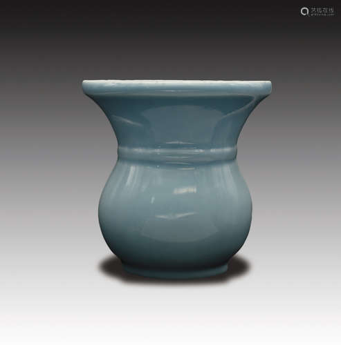 'clair-de-lune' Glazed Wall Vase, Qianlong Period