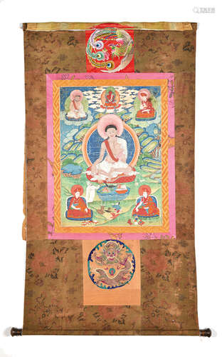 A Thangka of Milarepa, Late-18th Century