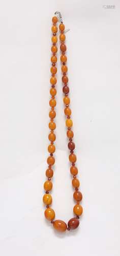 Chinese Large Amber Necklace 4