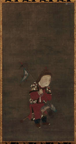 刘松年（1155～1218）（传） 唐子图 立轴 设色绢本