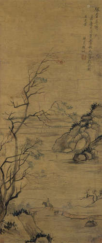 钱杜（清） 1819年作 驴背寻诗 镜框 设色纸本