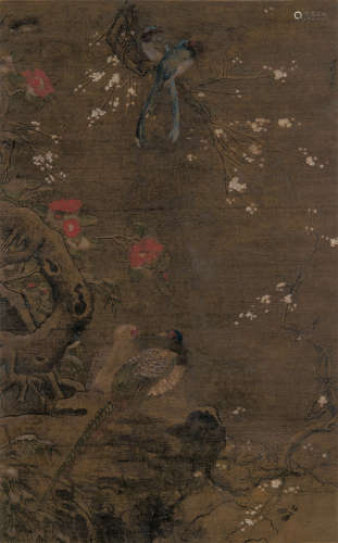 吕纪（1477～？） 花鸟 立轴 设色绢本