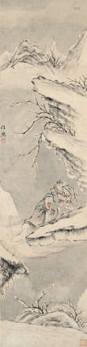任熊（1820～1864） 人物 立轴 设色纸本