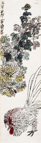 齐白石（1864～1957） 双吉图 立轴 设色纸本